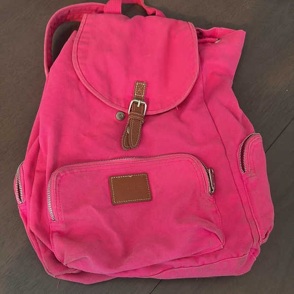 2 ‘Pink’ Victoria’s Secret canvas backpacks - Picture 4 of 11